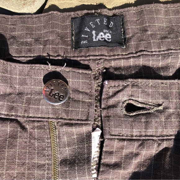Vintage 90’s Lee Small Check Pants Made in USA - Picture 3 of 10